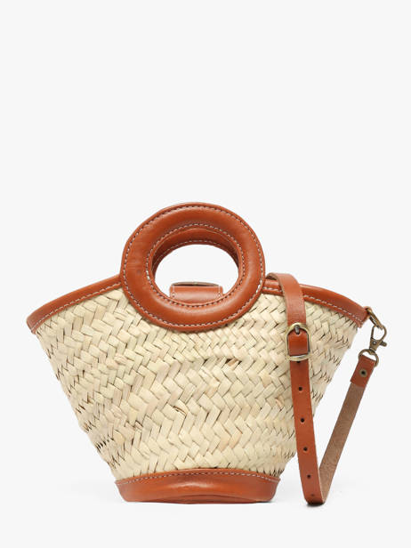 Sac Porté Main Estival Le voyage en panier Beige estival PM927 vue secondaire 3