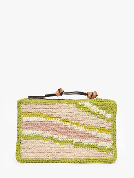 Pochette Zippée Lancel Plage Crochet Lancel Vert summer capsule A14002 vue secondaire 2