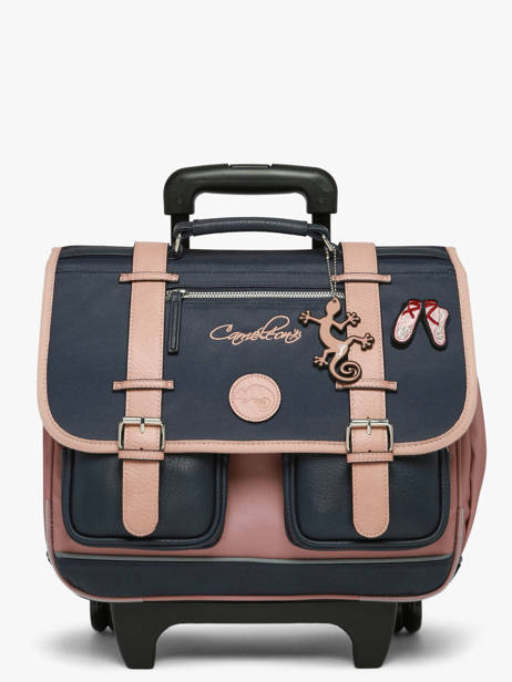 Cartable à Roulettes Enfant 2 Compartiments Vintage Fantasy Cameleon Bleu vintage fantasy CR38