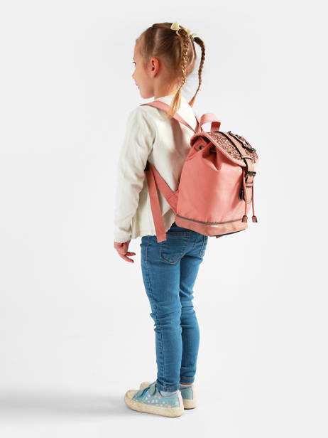 Sac à Dos 1 Compartiment Vintage Fantasy Cameleon Rose vintage fantasy SD25 vue secondaire 1