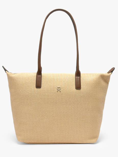 Sac Porté épaule Popette Polyurethane Tommy hilfiger Marron popette AW18528