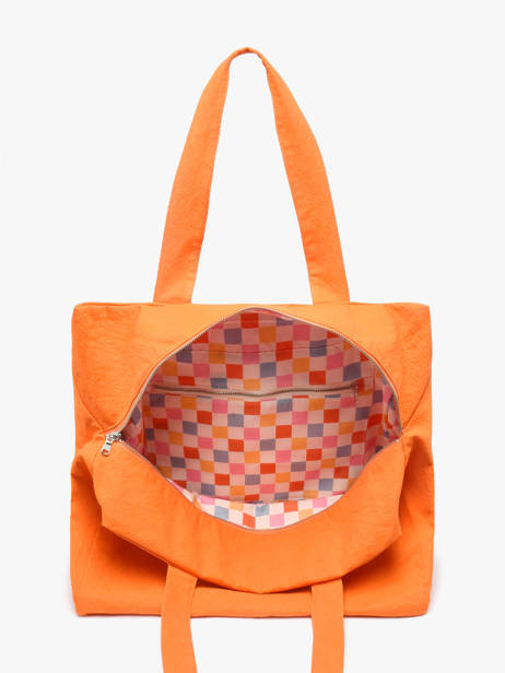 Le Sac Porté épaule A4 Célestins Coton Recyclé Rivedroite Orange timeless CELESTIM vue secondaire 3