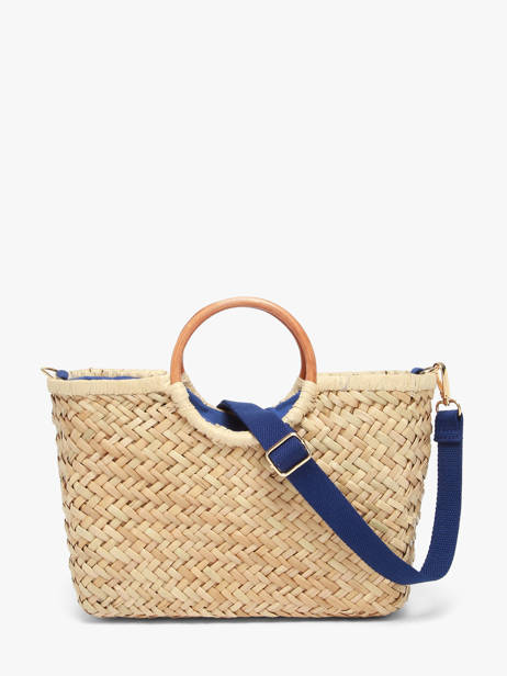 Sac Bandoulière Monaco Paille Les tropeziennes Beige monaco TZ01 vue secondaire 4