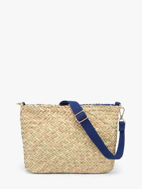 Sac Bandoulière Monaco Paille Les tropeziennes Beige monaco TZ02 vue secondaire 4