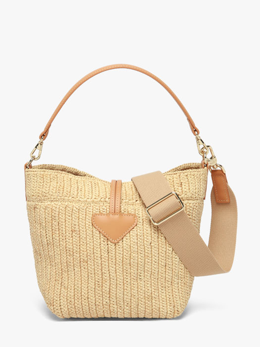 Longchamp Le roseau raphia Sacs porté travers Beige