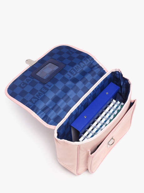 Cartable 1 Compartiment Caramel et cie Rose boheme FI vue secondaire 3