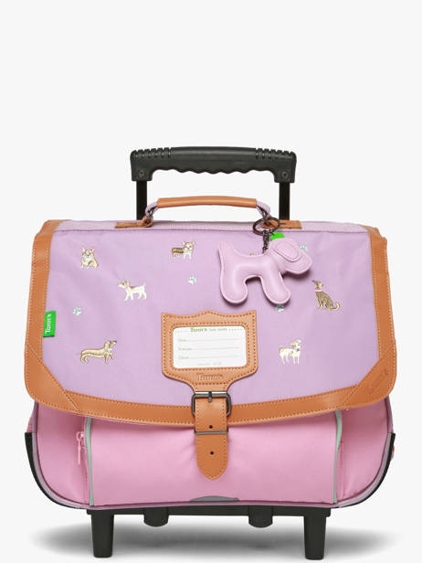 Cartable à Roulettes 2 Compartiments Tann's Violet les fantaisies f 42195