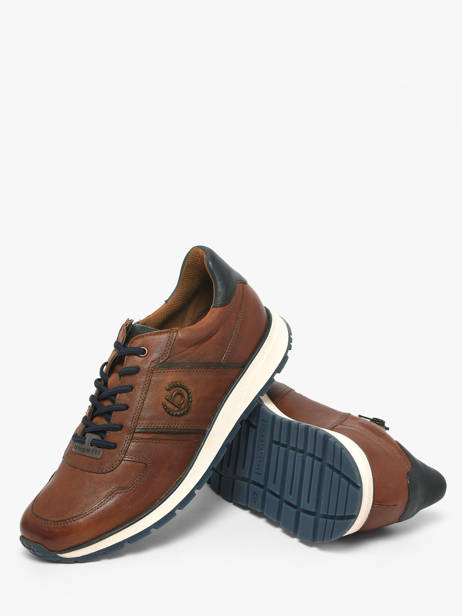 Sneakers En Cuir Bugatti Marron men 331APA03 vue secondaire 2