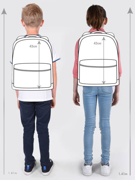 3-compartment Backpack All blacks Gray all black 223A204B other view 1